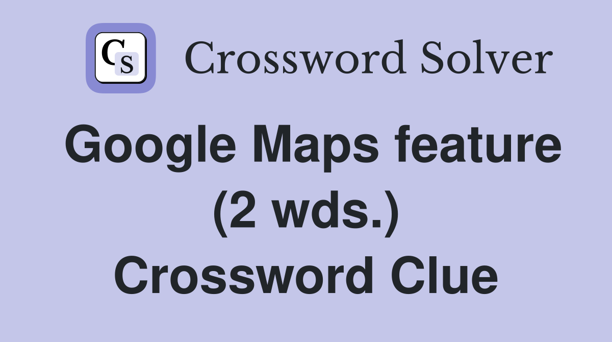 gps guess crossword